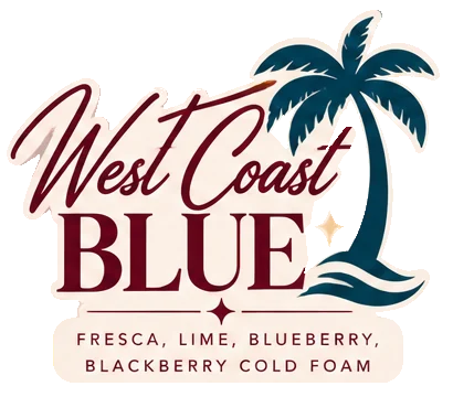 West Coast Blue: Fresca, lime, blueberry, blackberry cold foam